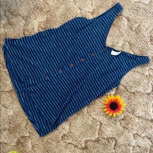 Universal Thread Blue Striped Tank Top
